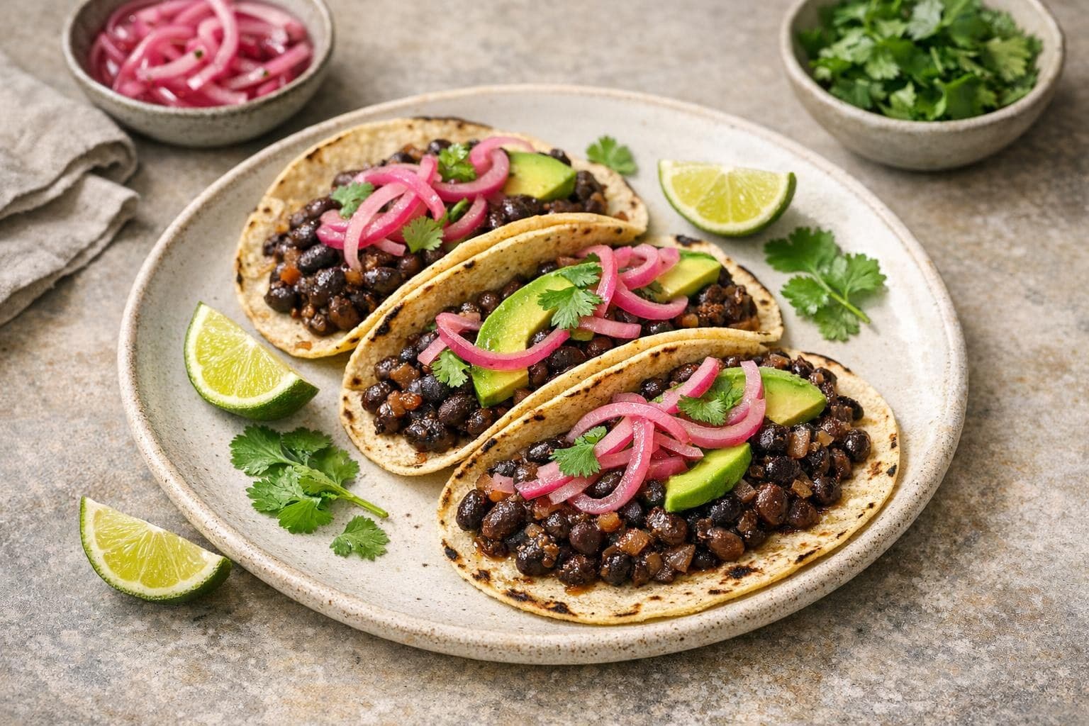 Smoky Black Bean Tacos