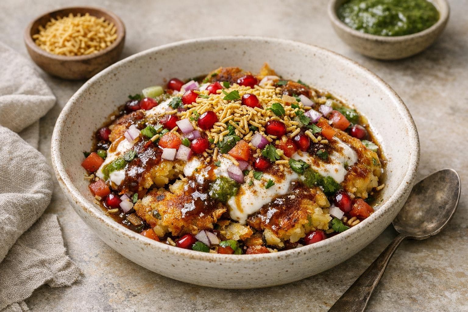 Aloo Tikki Chaat