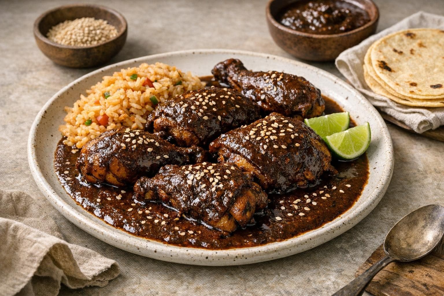 Mole Poblano with Chicken