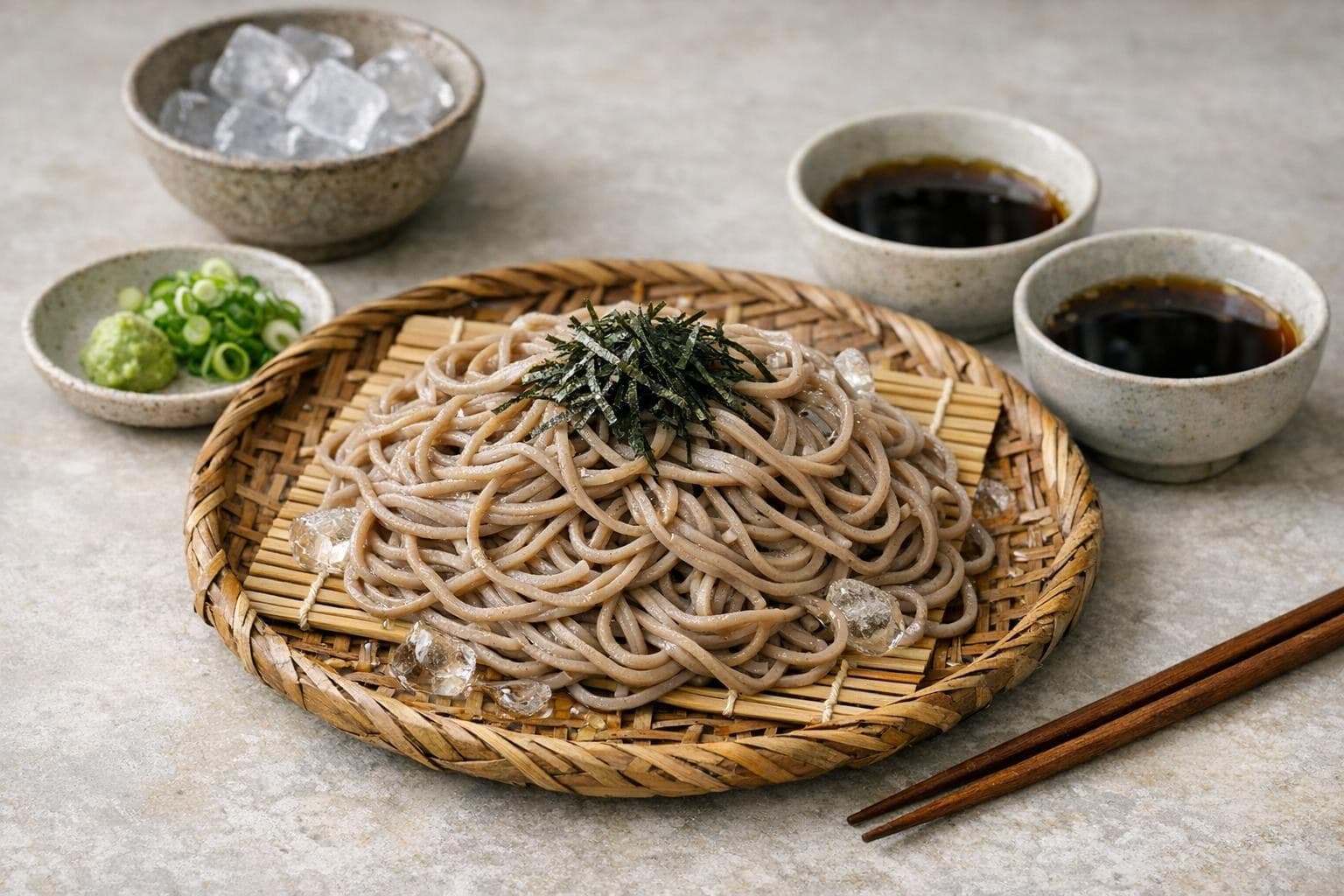 Zaru Soba (Cold Soba with Dipping Sauce)