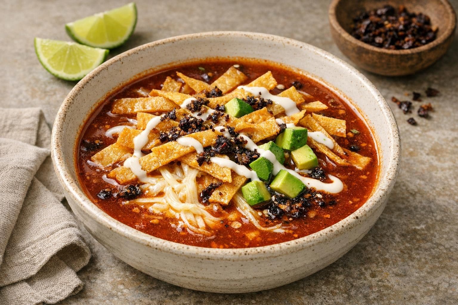 Sopa Azteca (Tortilla Soup)