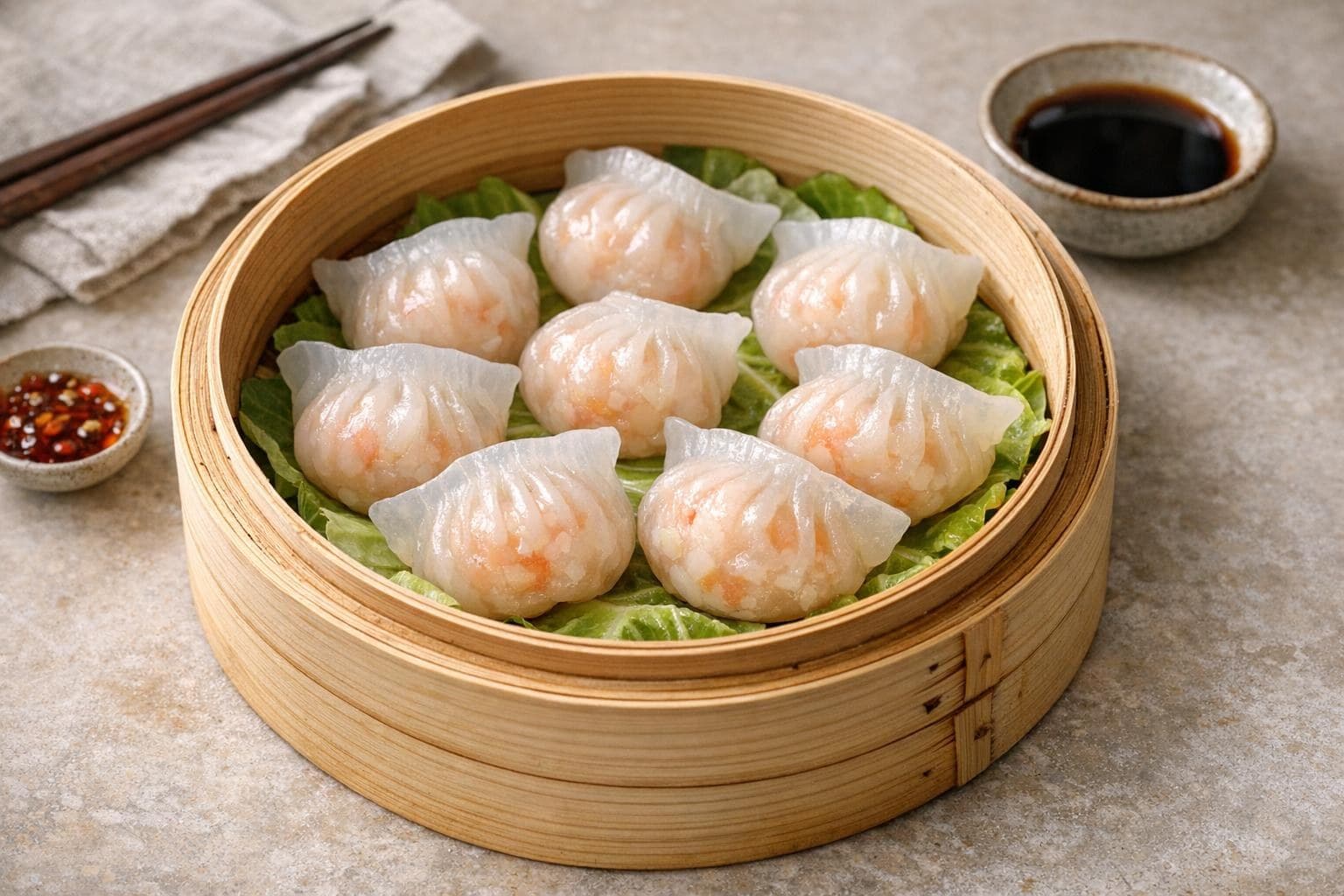 Har Gow (Cantonese Crystal Shrimp Dumplings)