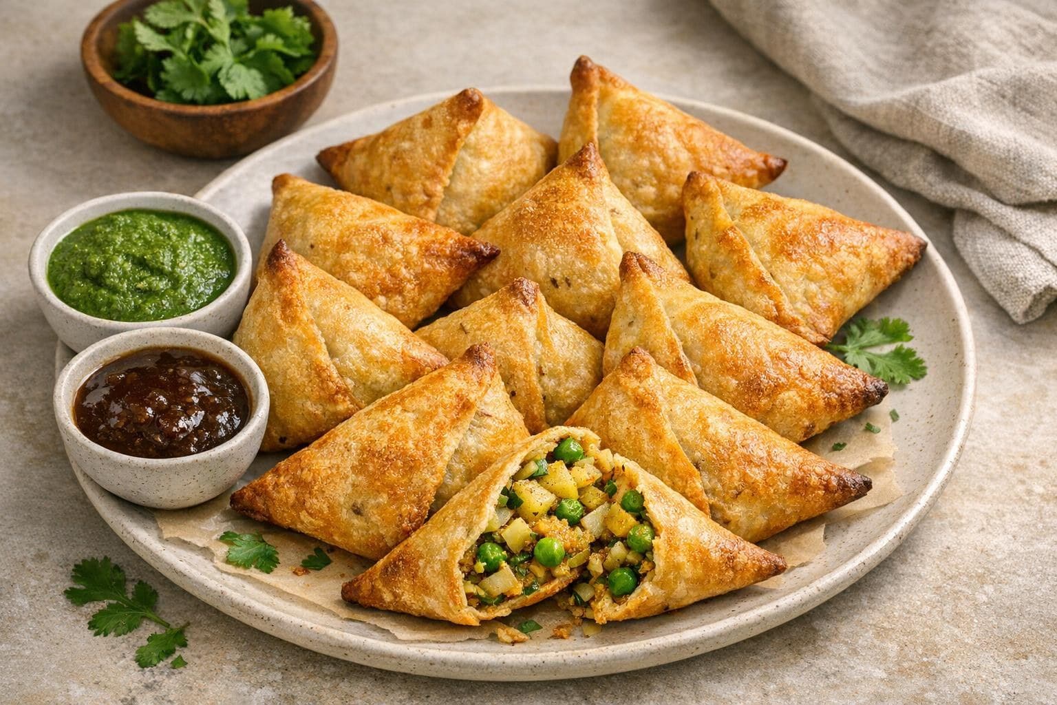 Baked Vegetable Samosas